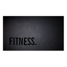 Professional Black Out Fitness Business Card