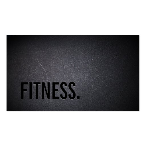 Professional Black Out Fitness Business Card (front side)