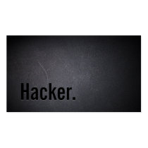 Professional Black Out Hacker Business Card