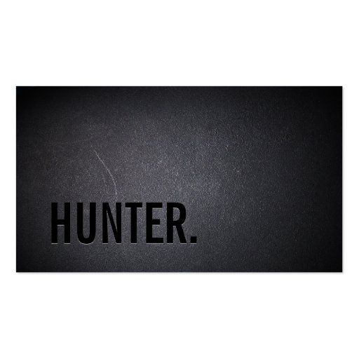 Professional Black Out hunter Business Card (front side)
