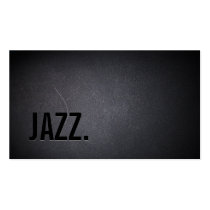 Professional Black Out Jazz Music Business Card