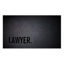 Professional Black Out Lawyer Business Card