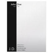 professional black/white letterhead