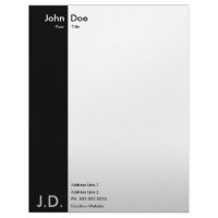 professional black/white letterhead