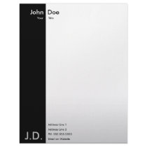 professional black/white personalized letterhead