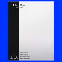 professional black/white personalized letterhead