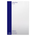 professional blues stationery