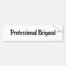 Professional Brigand Sticker Bumper Stickers