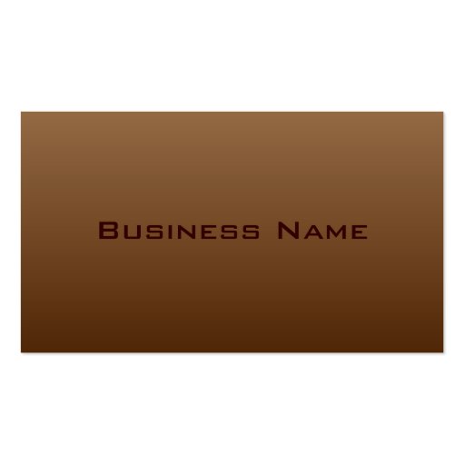 Professional Brown Business Card (front side)