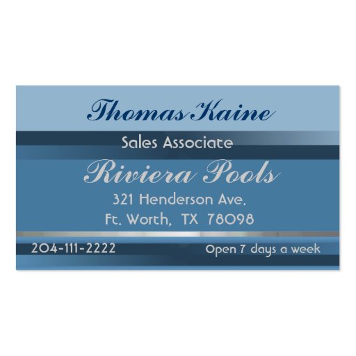 Professional Business Card (front side)
