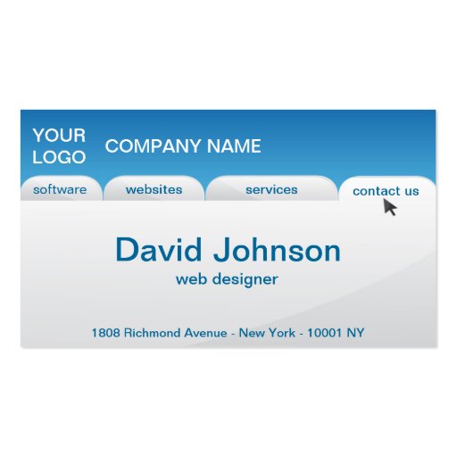 professional business card (back side)