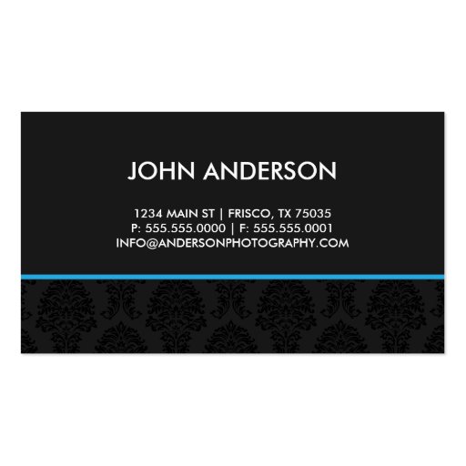 Professional Business Card (front side)