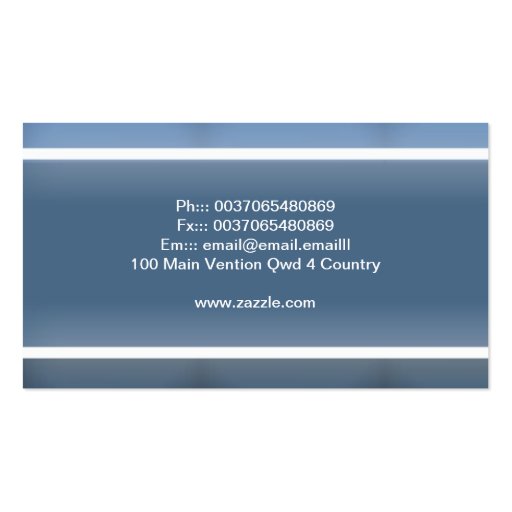 professional business card (back side)