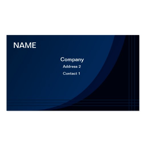 Professional Business Card Blue Wave