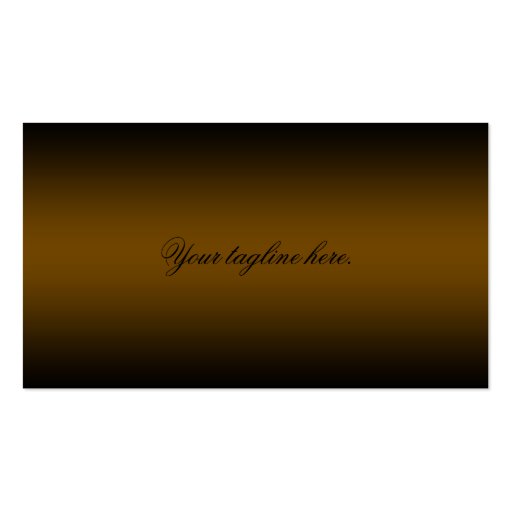 Professional Business Card Financial Planner Gold (back side)