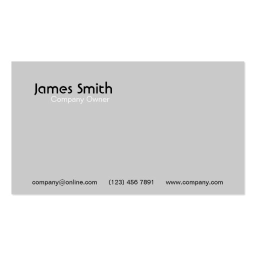 Professional - business cards (back side)