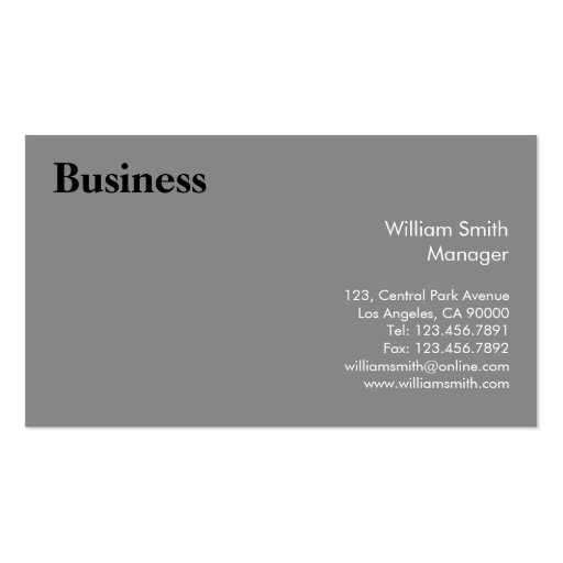 Professional - Business Cards (back side)