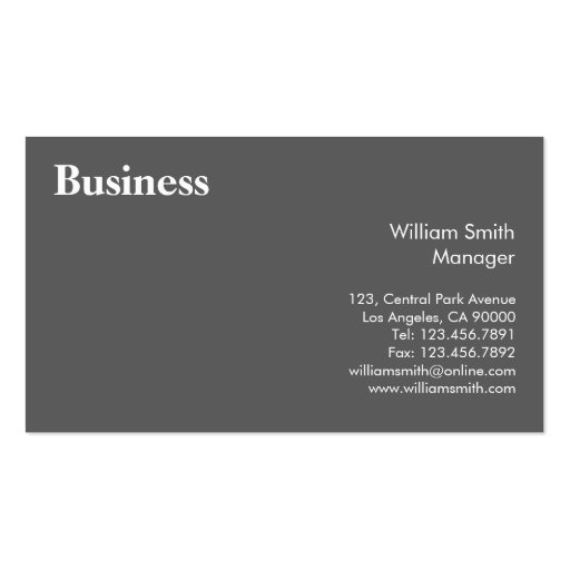Professional - Business Cards (back side)