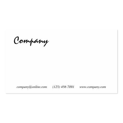 Professional - business cards (back side)