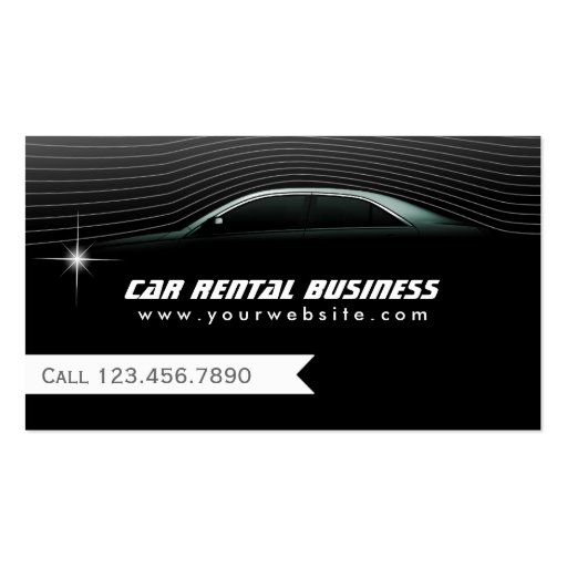 Professional Car Hire/Limo Service Business Card (front side)