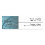 Professional Career Business Card - Monogram Blue