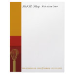 Professional   Chef &amp; Restaurant Customized Letterhead