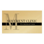 Professional Chiropractic Business Cards Gold