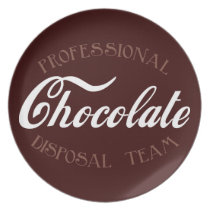 Professional Chocolate Disposal Team plates