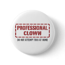 Professional Clown Button