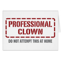 Professional Clown Greeting Cards