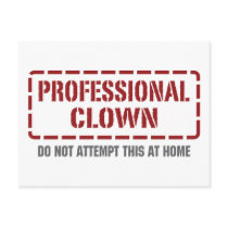 Professional Clown Post Cards