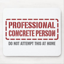 Professional Concrete Person Mouse Mats