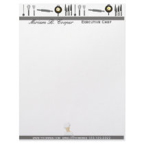 Professional Cook Chef letterhead by 911business Professional Cook Chef letterhead