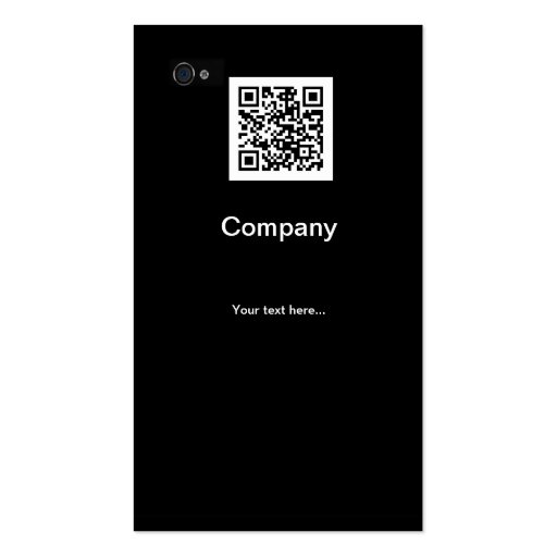 Professional Customizable iPhone Design Business Card (back side)