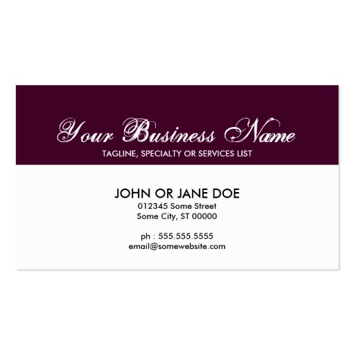 professional damask QR code Business Cards (back side)