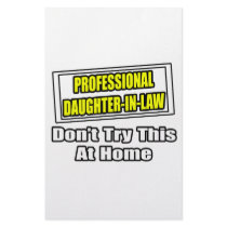 Professional Daughter-In-Law...Joke stationery