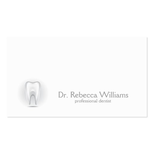 Professional dentist business card