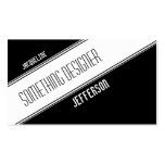 Professional Designer Modern Cool Black & White business cards