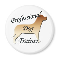 Professional Dog Trainer Refrigerator Magnet