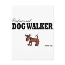 Professional Dog Walker Post Cards