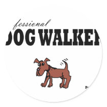 Professional Dog Walker Sticker