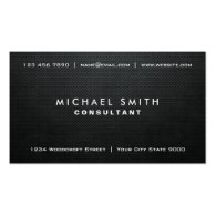 Professional Elegant Black Modern Plain Simple Business Cards