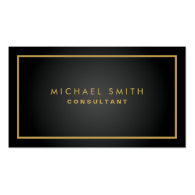 Professional Elegant Black Plain Modern Simple Business Card Templates