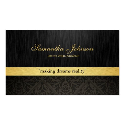 Professional Elegant Damask Business Cards