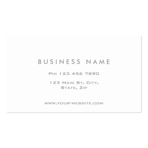 Professional Elegant Dot Pattern White Simple Business Card Templates (back side)