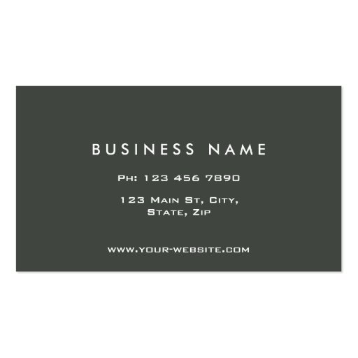Professional Elegant Green Plain Dot Pattern Business Cards (back side)