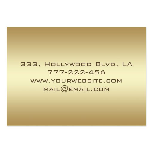 Professional elegant luxury golden look business card template (back side)