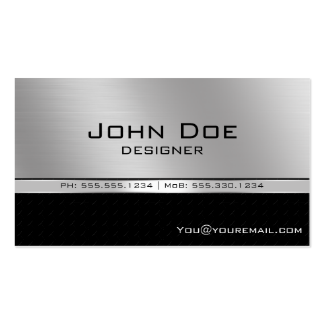 Professional Elegant Modern Black and Silver Business Card