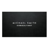 Professional Elegant Modern Black Plain Simple Business Cards