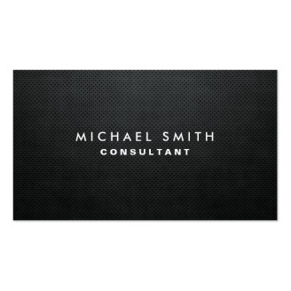 Professional Elegant Modern Black Plain Simple Business Cards